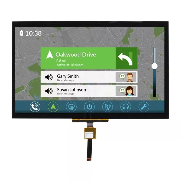 10,1 -tolline HD TFT moodul CTP -ga