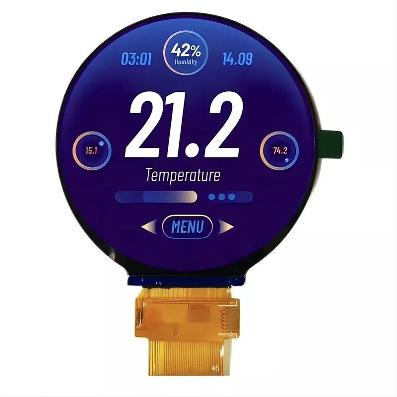 2,76 tolli 480x480 ümar TFT moodul