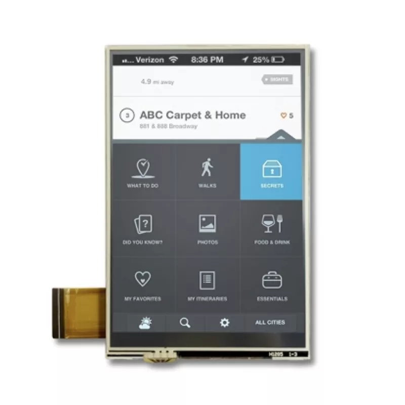 3,5 '' 320x480 takistav puudutus TFT moodul
