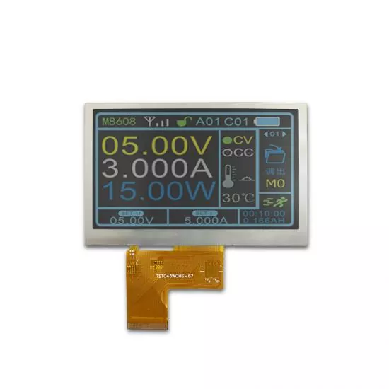 4,3 tolli WQVGA IPS TFT moodul