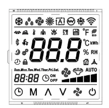 Asendage HTN -segment Varitronix LCD -moodul